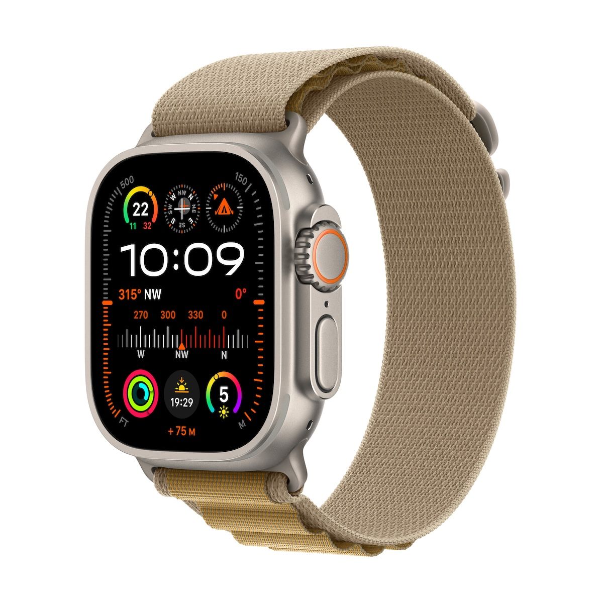 Image of Apple watch ultra 2 (2023) gps + cellular 49mm titanium case alpine loop tan m eu