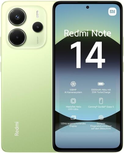 Image of Xiaomi rossomi note 14 4g 8gb ram 256gb dual sim Verde global version brand